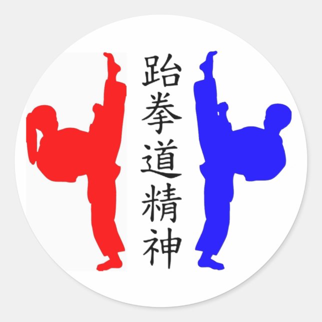 Taekwondo Kickers Stickers (Vorderseite)