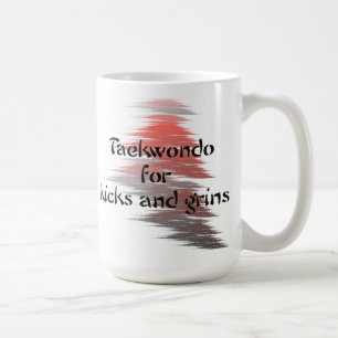 Taekwondo Kicks and Grins Reisen Kaffeemüge Kaffeetasse