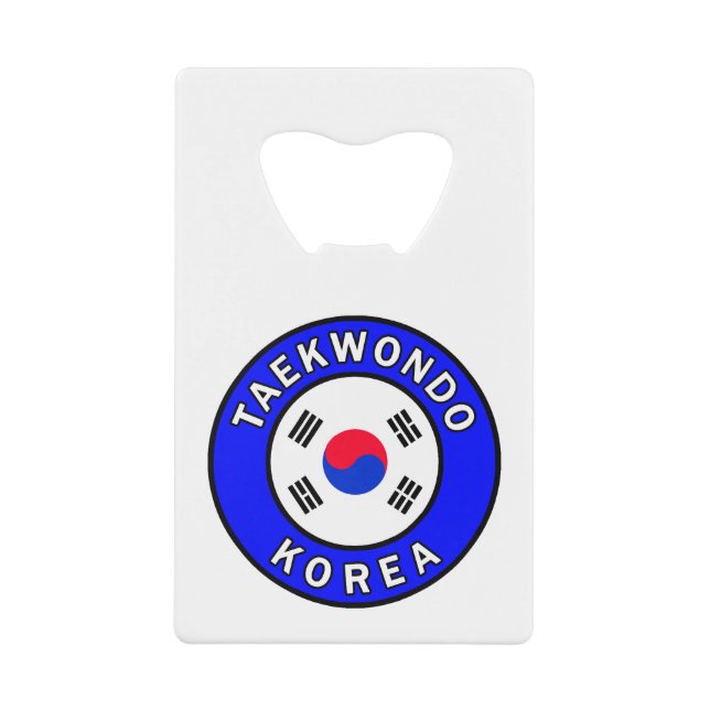 Taekwondo Korea Geldbeutel Flaschenöffner (Vorderseite)