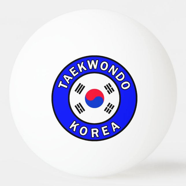 Taekwondo Korea Tischtennisball (Vorderseite)