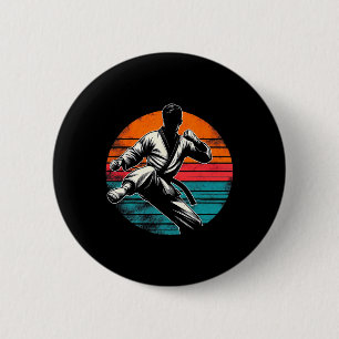 Taekwondo koreanische Kampfkünste T-Shirts für Kin Button