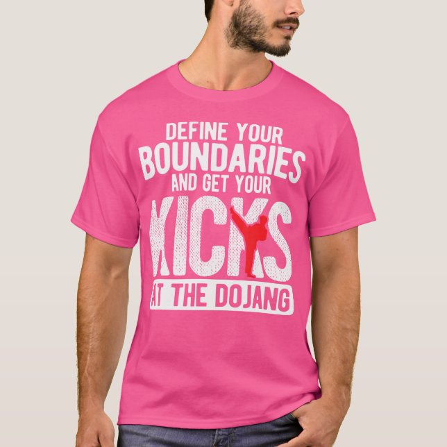 Taekwondo, Koreanischer Kampfkunst T-Shirt (Vorderseite)