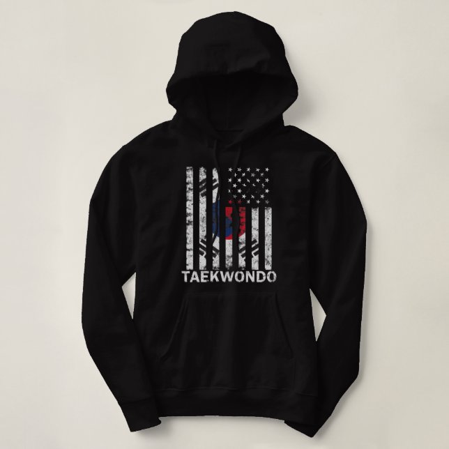 Taekwondo Koreanisches Training für Kampfkunst kor Hoodie (Design vorne)