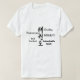 Taekwondo-Lehren mit Hangeul-Charakteren T-Shirt (Design vorne)