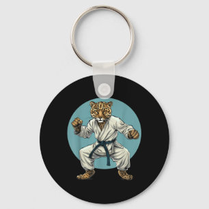 Taekwondo Leopard Kickboxen Animall Jiu-Jitsu Schlüsselanhänger