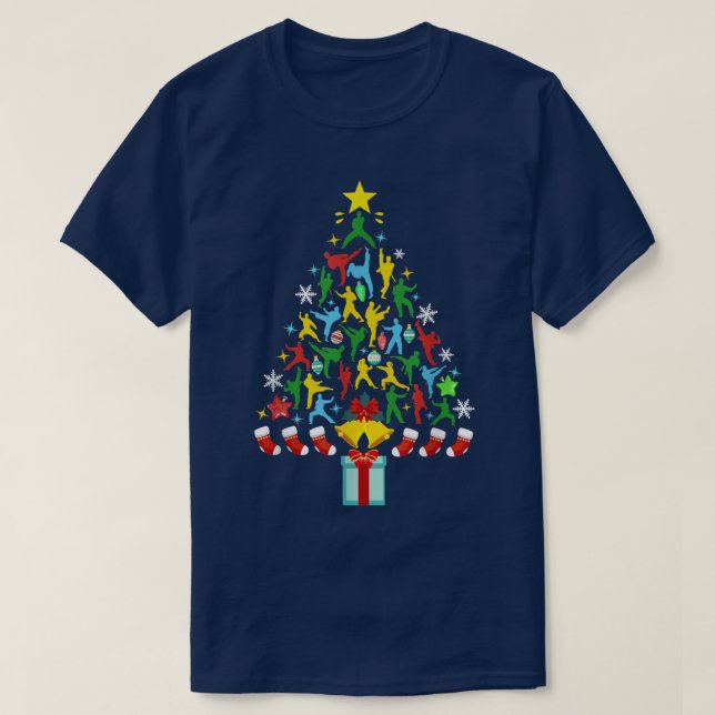 Taekwondo Lover Xmas Lighting Taekwondo Christmas  T-Shirt (Design vorne)
