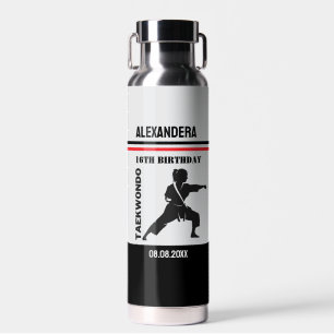 Taekwondo Mädchen Geburtstag Taekwondo Spieler Par Trinkflasche