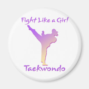 Taekwondo-Mädchen Magnet