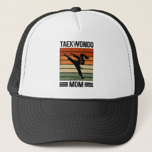 Taekwondo Mama Retro Martial Arts Mama Geschenk Truckerkappe