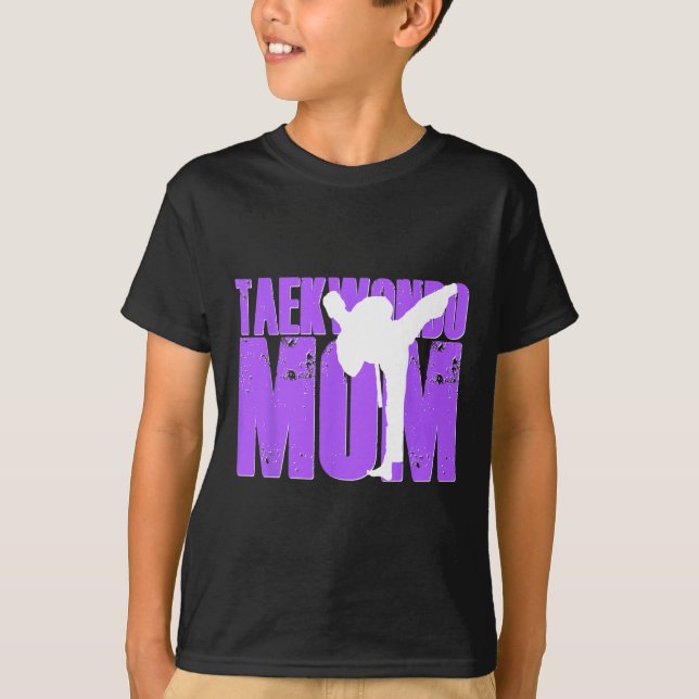 Taekwondo Mama Shirt Tae Kwon Do Martial Arts Moth (Vorderseite)