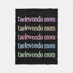 Taekwondo-Mama Taekwondo Mama Stolz Taekwondo Fleecedecke