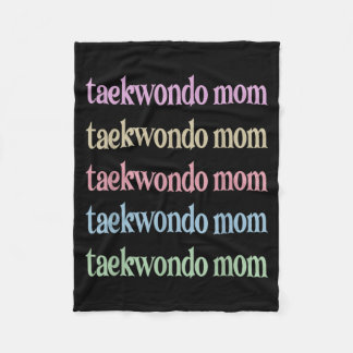Taekwondo-Mama Taekwondo Mama Stolz Taekwondo Fleecedecke
