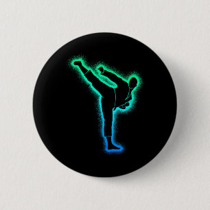 Taekwondo Martial Arts Vater Men Boys Karate Button
