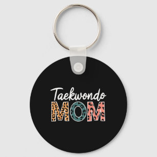 Taekwondo-Mutter Stolz Martial-Arts-Familie-Mütter Schlüsselanhänger
