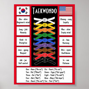 Taekwondo-Plakat Poster
