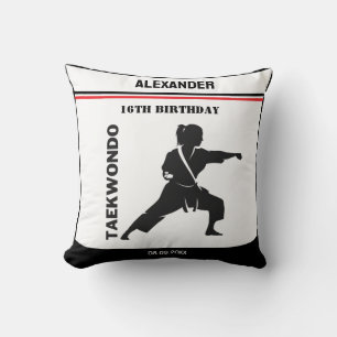 Taekwondo Player, Geburtstagsgeschenk, Team Karate Kissen