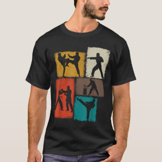 Taekwondo-Praktiker Collage Männer Kinder Trainer T-Shirt