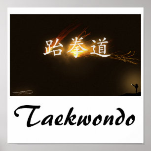 Taekwondo Print Poster
