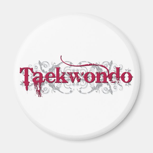 Taekwondo Red Magnet (Vorne)