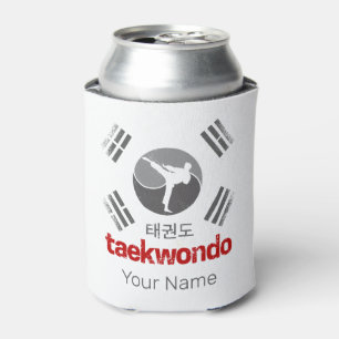 Taekwondo Retro Korea Flag Martial Arts Vintag Dosenkühler