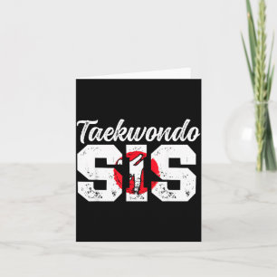 Taekwondo Schwester Taekwondo Kämpferin Karte