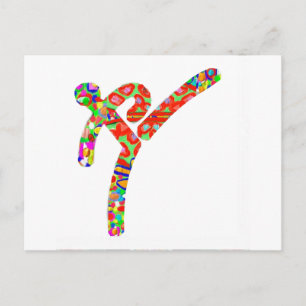 TAEKWONDO Sportmeisterschaft Postkarte