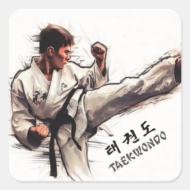 Taekwondo Stickers (Vorderseite)