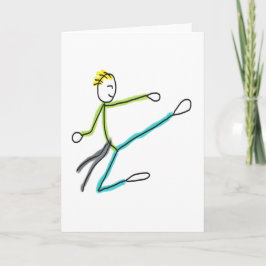 Taekwondo Stickman Karte