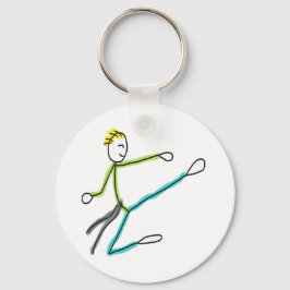 Taekwondo Stickman Schlüsselanhänger