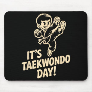 Taekwondo-Tag Kampfsport-Verteidigung-Tritt-Kampf Mousepad