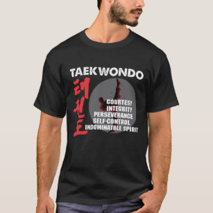 Taekwondo Tenets Martial Artists Tae Kwon do T-Shirt