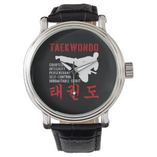 Taekwondo Tenets Martial Arts Armbanduhr