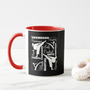 Taekwondo Terminologie für Kampfkunst Tasse