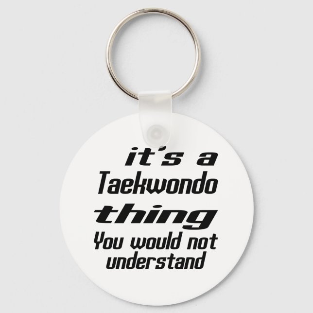 Taekwondo Thing Designs Schlüsselanhänger (Vorderseite)