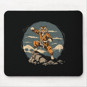 Taekwondo Tiger Mount Fuji Jiu-jitsu Kickboxen Ti Mousepad