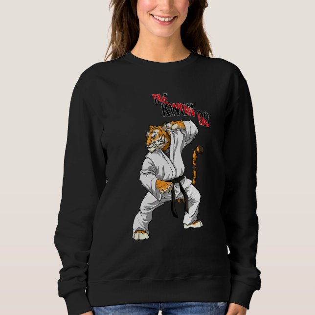 Taekwondo-Tiger Sweatshirt (Vorderseite)