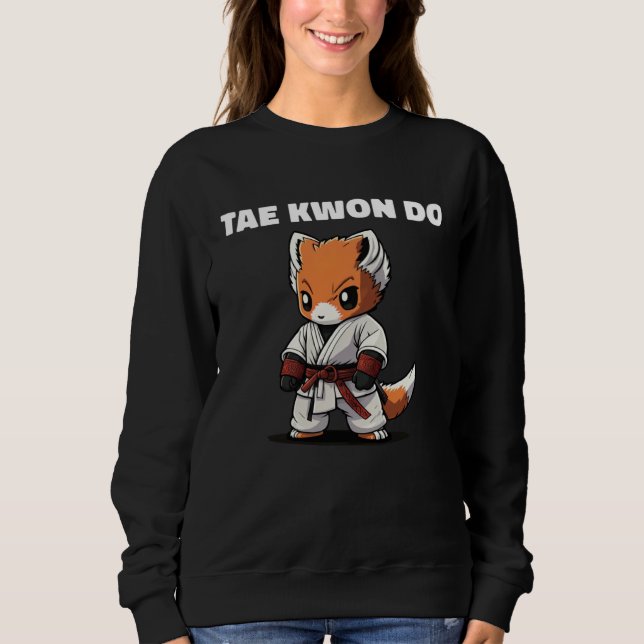 Taekwondo TKD Fuchs Kid Kämpfer Sweatshirt (Vorderseite)