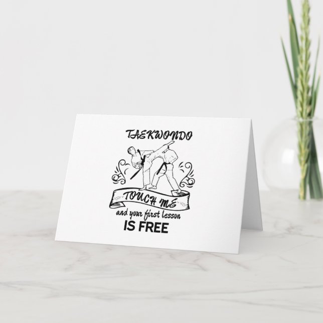 Taekwondo Touch mir und Ihre erste Lektion ist kos Karte (Vorderseite)