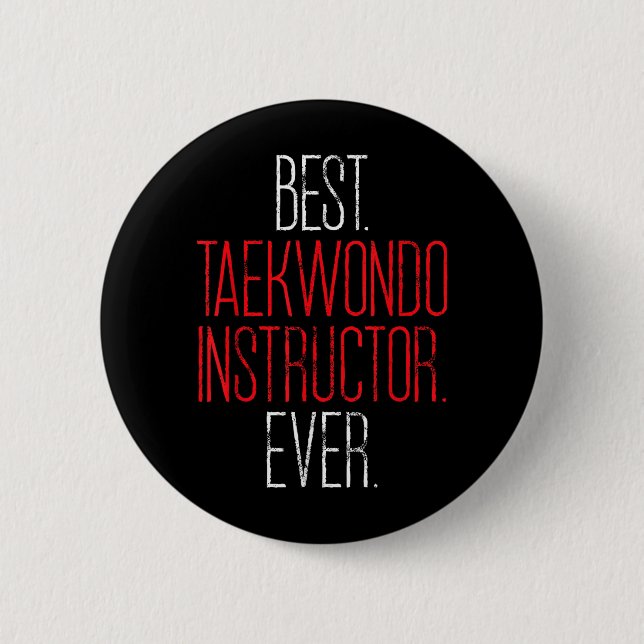 Taekwondo-Trainer Koreanischer Kampfsport-Coach Ge Button (Vorderseite)