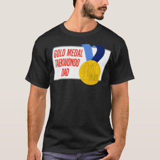 Taekwondo Vater Gold Medaille Award Geschenk T-Shirt