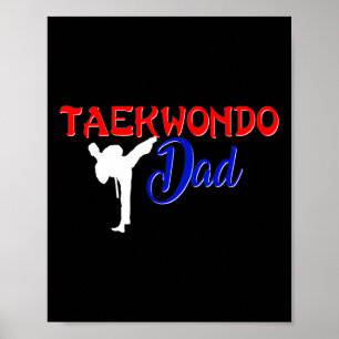 Taekwondo Vater Shirt Tae Kwon Do Martial Arts Fad Poster
