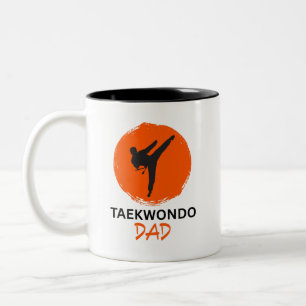 Taekwondo Vater Zweifarbige Tasse