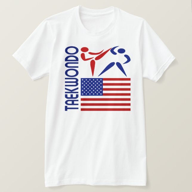 Taekwondo Vereinigte Staaten T-Shirt (Design vorne)