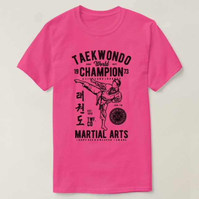Taekwondo-Weltmeister T-Shirt (Design vorne)