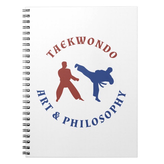 Taekwondokunst u. -philosophie notizblock (Vorderseite)