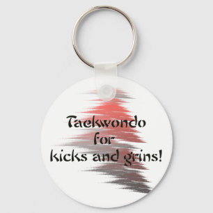 Taekwondotritt-und -grinsen-Schlüsselanhänger Schlüsselanhänger