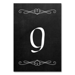 Tafel-Art 3,5" x 5" #9 Tischnummer