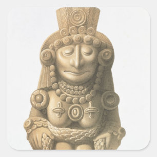 Tafel aus "Antike Monumente Mexikos", 1866 (li Quadratischer Aufkleber