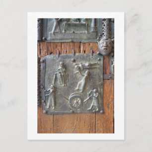 Tafel aus der links Handtür, 12. Jahrhundert (Bron Postkarte