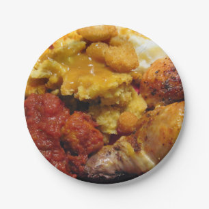 Tafel aus Lebensmittelpapier Pappteller